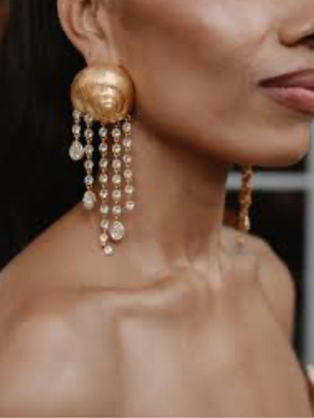 Schiaparelli Insp Gold Tassel Drop Earrings – Elegant Women’s Jewelry